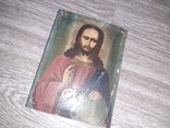 Икона Спаситель Иисус Христос на дереве 19 век 18*13,5см, фото №2