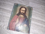 Икона Спаситель Иисус Христос на дереве 19 век 18*13,5см, фото №4