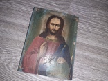 Икона Спаситель Иисус Христос на дереве 19 век 18*13,5см, фото №5