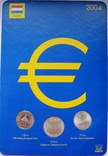 Нидерланды, набор*3 шт серебряных евро 2004  в официальной упаковке IMPORTA, фото №2