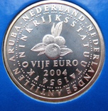 Нидерланды, набор*3 шт серебряных евро 2004  в официальной упаковке IMPORTA, фото №7