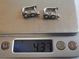 Серьги серебро 925 проба. Вес 4.37 г., фото №9