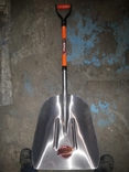 Снігова лопата "Buffalo"алюмінева,металева ручка, фото №3