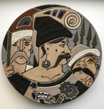 Тарелка «Запорозькі козаки» 35 см, фото №2
