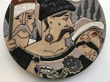 Тарелка «Запорозькі козаки» 35 см, фото №4