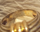 Брендовое кольцо, серебро + золото, Франция., фото №10