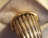 Брендовое кольцо, серебро + золото, Франция., фото №12