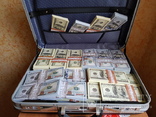 Дипломат с деньгами 100$ Сувенирные деньги, Сувенірні гроші 100 $, фото №2
