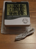 Домашняя метеостанция HTC-2 с часами,термометром,гигрометром,календарь,будильник, фото №5