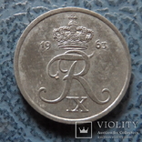 1  эре  1963  Дания  цинк   ($2.1.21)~, фото №2