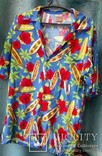 Гавайская рубашка мужская, каное и гибискус рисунок, фото №2