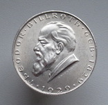 Австрия 2 шиллинга 1929 г. " Теодор Бильрот ", серебро, фото №7