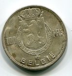 Бельгия 100 франков 1949 г. Серебро, фото №3