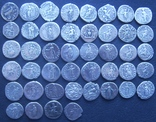 Монеты Древнего Рима (денарии) 44 штуки., фото №3