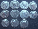 Монеты Древнего Рима (денарии) 44 штуки., фото №4