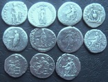 Монеты Древнего Рима (денарии) 44 штуки., фото №5