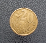 ЮАР 20 центов 1997, фото №2