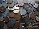 Супер- Гора монет с нашими и зарубежными (617 штук.), фото №6