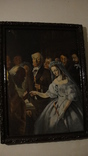 Репродукция скандальной картины В.Пукирева "Неравный брак", старинная, 61х81 см., фото №3