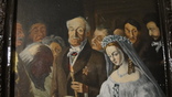Репродукция скандальной картины В.Пукирева "Неравный брак", старинная, 61х81 см., фото №6