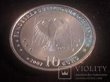 Германия, 10 евро "Вильгельм Буш" 2007 г. СЕРЕБРО, фото №6