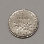 Франція 1 франк, 1968, фото №2