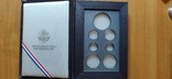 Футляр-альбом для нечастого юбилейного набора монет США 1989 г. с сертификатом, новый, фото №2