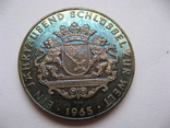 Германия, серебряный токен в 20 марок 1965 "Ганзейский город Бремен", фото №3