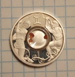 Доллар 2003 года Острава Кука знаки зодиака "Близнецы", фото №3