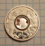 Доллар 2003 года Острава Кука знаки зодиака "Близнецы", фото №5