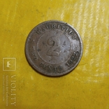 Британский Маврикий 2 цента 1922 Георг V, фото №2