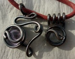 Два фирменных кулона, серебро 999., фото №2