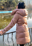 Элегантная зимняя куртка пудра размер XL, фото №4