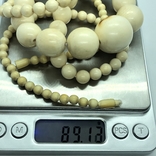 Массивные бусы из слоновой кости, 89 грамм, фото №11