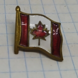 Значок Флаг Канады. Эмаль. Тяжелый, фото №2