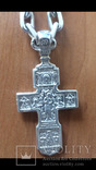 Серебряная цепь с крестом 925 пробы 111.24 гр., фото №3