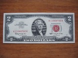 2 доллара 1963 года, без следов обращения, фото №2