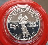 США 50 центов 1993 г Джеймс Мэдисон, билль о правах. Серебро. Пруф, фото №3
