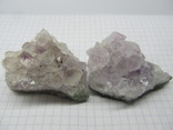 Природный аметист - 2 камня с кристалами, фото №2