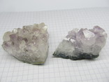 Природный аметист - 2 камня с кристалами, фото №8