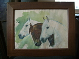 Юлиуш Хольцмюллер (1876-1932). Три лошади, фото №3