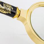 Лупа диаметр 90 мм ручка золотой дракон,, фото №4