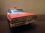 Жестяная игрушка Ford Galaxy 43 см. На батарейках. 60-е годы. Рабочая, фото №7