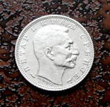 1 динар Сербия 1915 состояние UNC серебро, фото №4