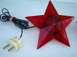 Электрическая ёлочная игрушка СССР  "Звезда" 2 штуки, фото №4