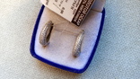 Серьги, серебро 925, вставки цирконы., фото №6