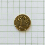 Польша 1 грош 2017 год, фото №2