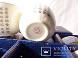 Винтажный набор - чашки для саке 8 шт - фарфор япония , позолота, фото №7