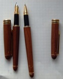 Набір ручок в дерев'яному пеналі., фото №8