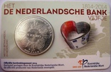 Нидерланды, 5 евро 2014 "200 лет Нидерландскому банку", фото №2